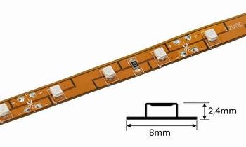 Flex Tape | 12V | 60 LED/m 3528 | 5 meter | IP20 | Rood